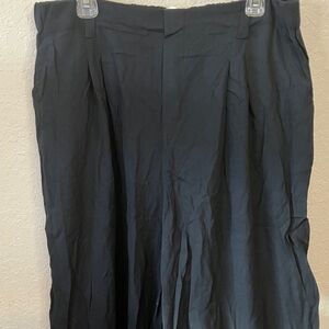 Halara High Waisted Pocket Wide Leg Flowy Solid Palazzo Casual Linen-Feel Pants